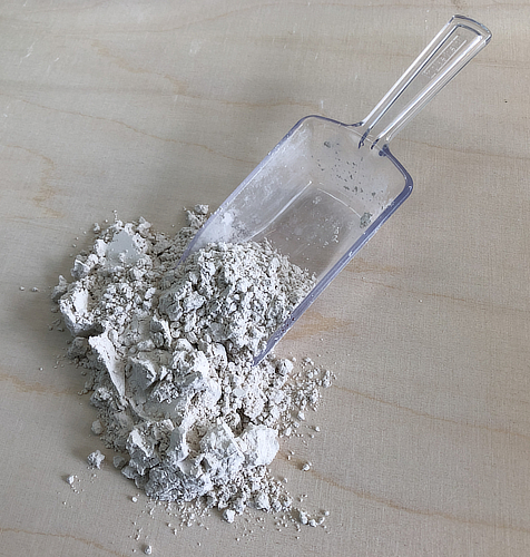 Limestone Dust Powder on scoop